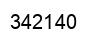 Number 342140 black image
