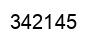 Number 342145 black image
