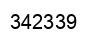 Number 342339 black image