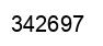 Número 342697 imagen negro
