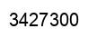 Number 3427300 black image