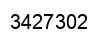 Number 3427302 black image