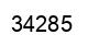 Number 34285 black image