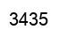 Number 3435 black image