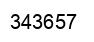 Number 343657 black image