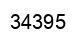 Number 34395 black image