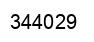 Number 344029 black image