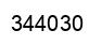 Number 344030 black image
