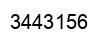 Number 3443156 black image