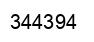 Number 344394 black image