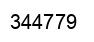 Number 344779 black image