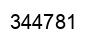 Number 344781 black image