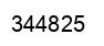 Number 344825 black image