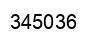 Number 345036 black image