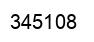 Number 345108 black image