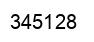 Number 345128 black image