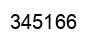Number 345166 black image