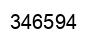 Number 346594 black image