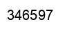 Number 346597 black image