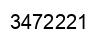 Number 3472221 black image