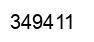 Number 349411 black image
