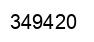 Number 349420 black image