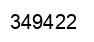 Number 349422 black image