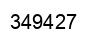 Number 349427 black image