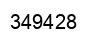 Number 349428 black image