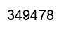 Number 349478 black image