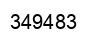 Number 349483 black image