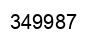 Number 349987 black image