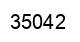 Number 35042 black image