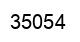 Number 35054 black image