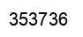 Number 353736 black image