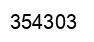 Number 354303 black image