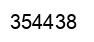 Number 354438 black image