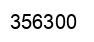 Number 356300 black image