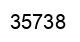 Number 35738 black image