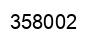 Number 358002 black image