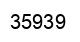 Number 35939 black image