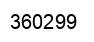 Number 360299 black image