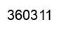 Number 360311 black image