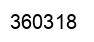 Number 360318 black image