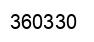 Number 360330 black image