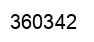 Number 360342 black image