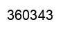 Number 360343 black image