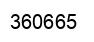 Number 360665 black image