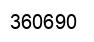 Number 360690 black image