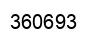 Number 360693 black image